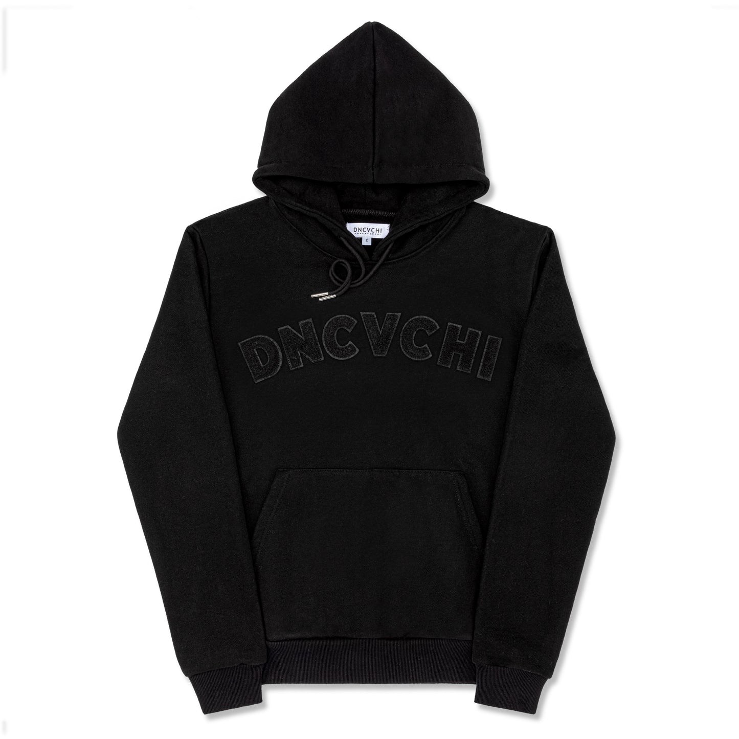 DNCVCHI CHENILLE HOODIE - BLACK/BLACK