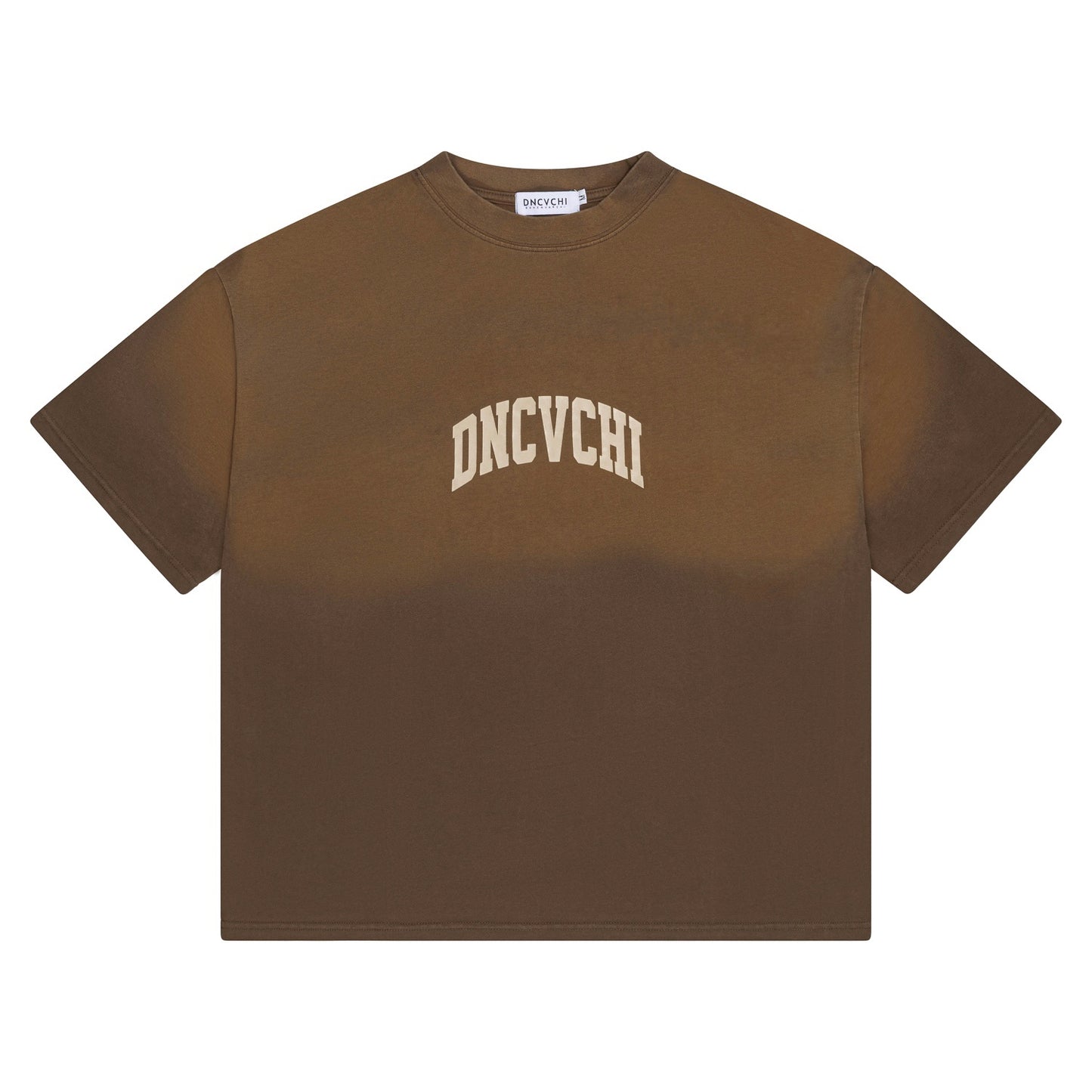 DNCVCHI FADED TEE - BROWN/CREAM