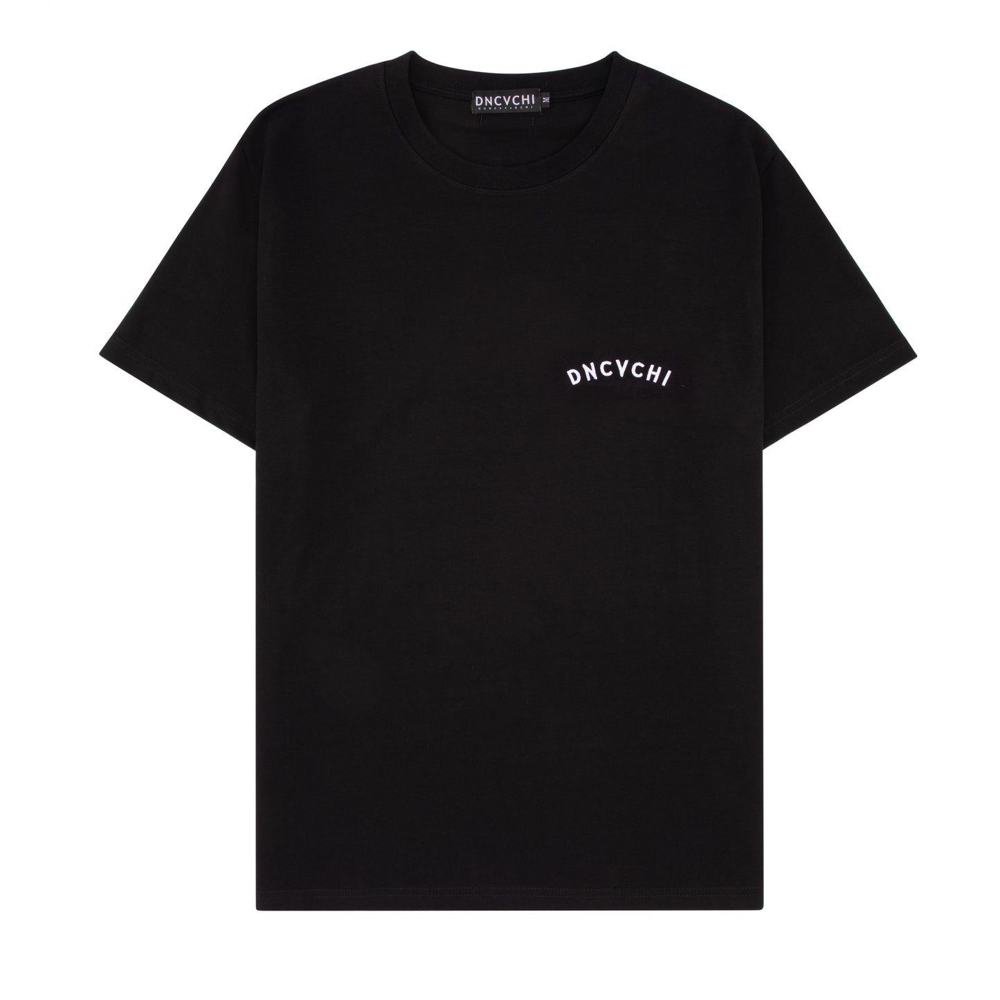 DNCVCHI T-SHIRT - BLACK/WHITE LEFT CHEST
