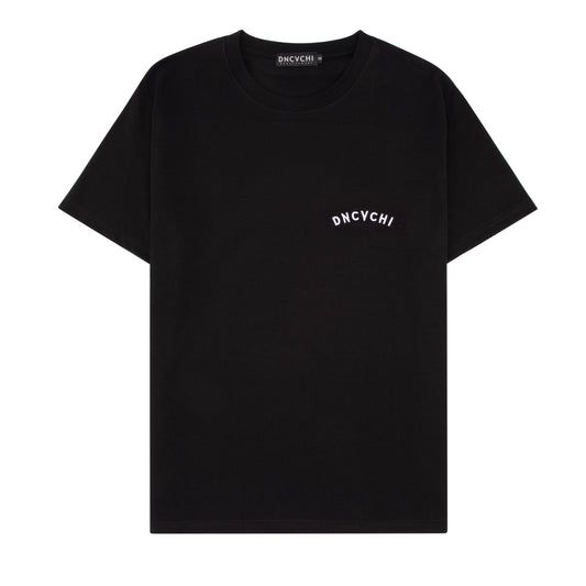 DNCVCHI T-SHIRT - BLACK/WHITE LEFT CHEST
