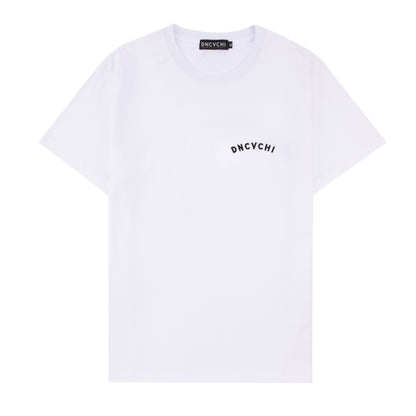 DNCVCHI T-SHIRT - WHITE/BLACK LEFT CHEST