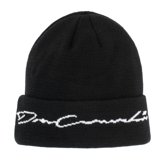 DNCVCHI - BLACK SIGNATURE BEANIE HAT
