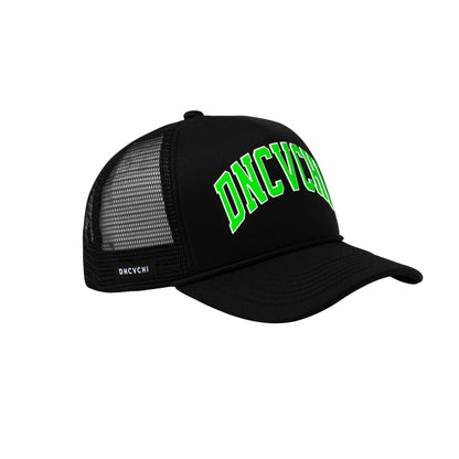 DNCVCHI - BLACK/GREEN TRUCKER CAP