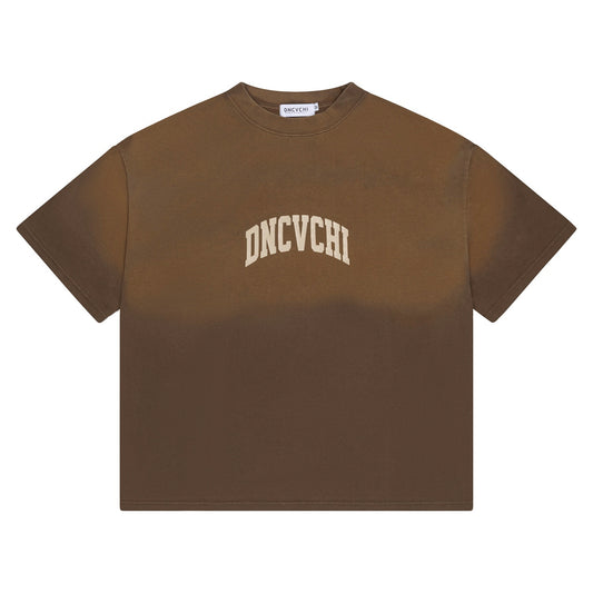 DNCVCHI FADED TEE - BROWN/CREAM