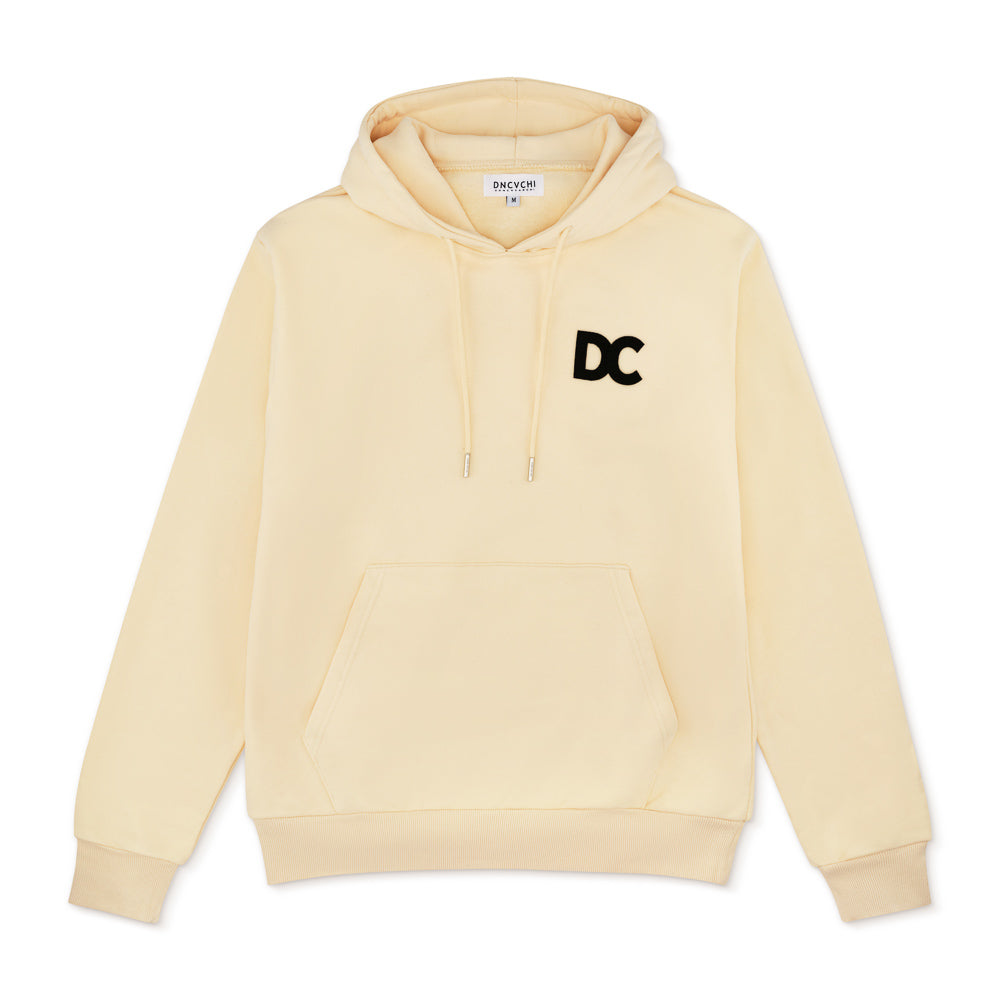 DC LUX HOODIE - CREAM/BLACK