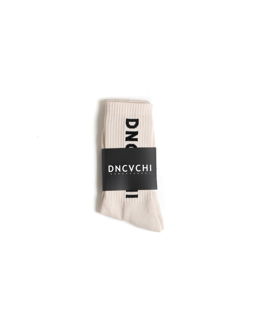 DNCVCHI SOCKS - CREAM/BLACK