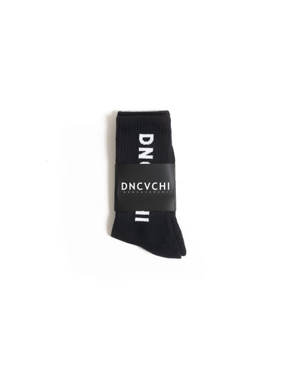 DNCVCHI SOCKS - BLACK/WHITE