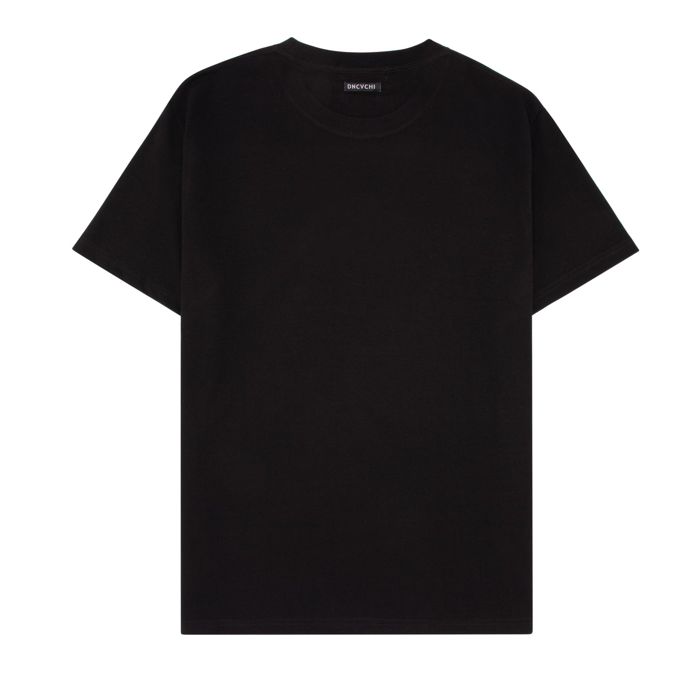 DNCVCHI T-SHIRT - BLACK/WHITE LEFT CHEST
