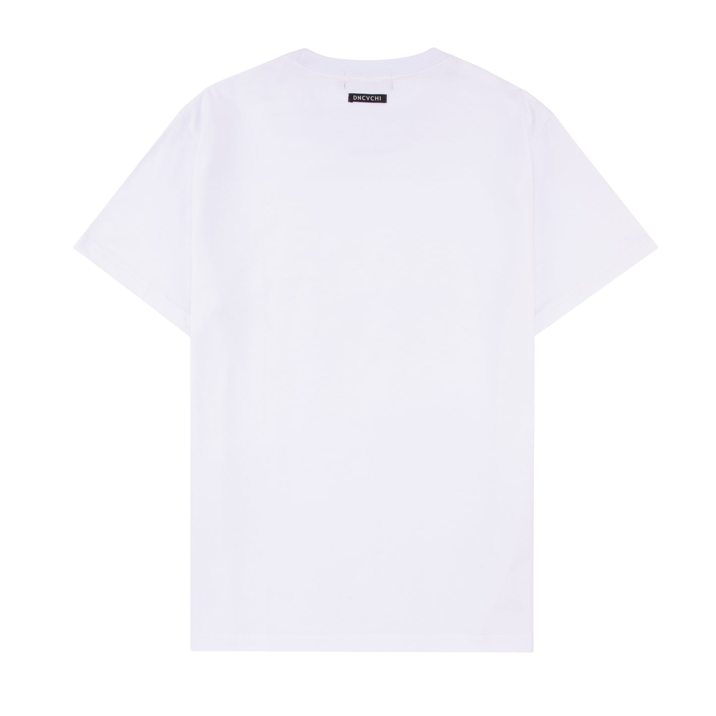 DNCVCHI T-SHIRT - WHITE/BLACK LEFT CHEST