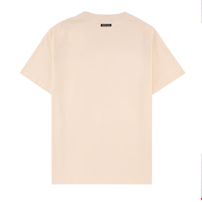 DNCVCHI T-SHIRT - CREAM/BLACK LEFT CHEST