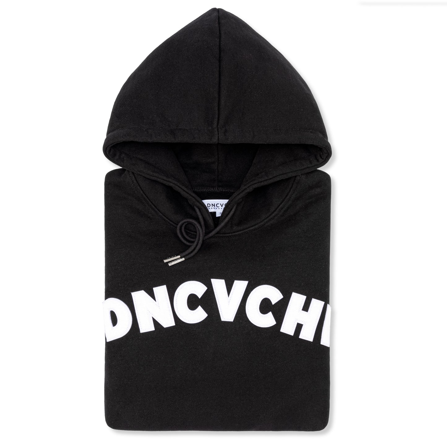 DNCVCHI CHENILLE HOODIE - BLACK/WHITE